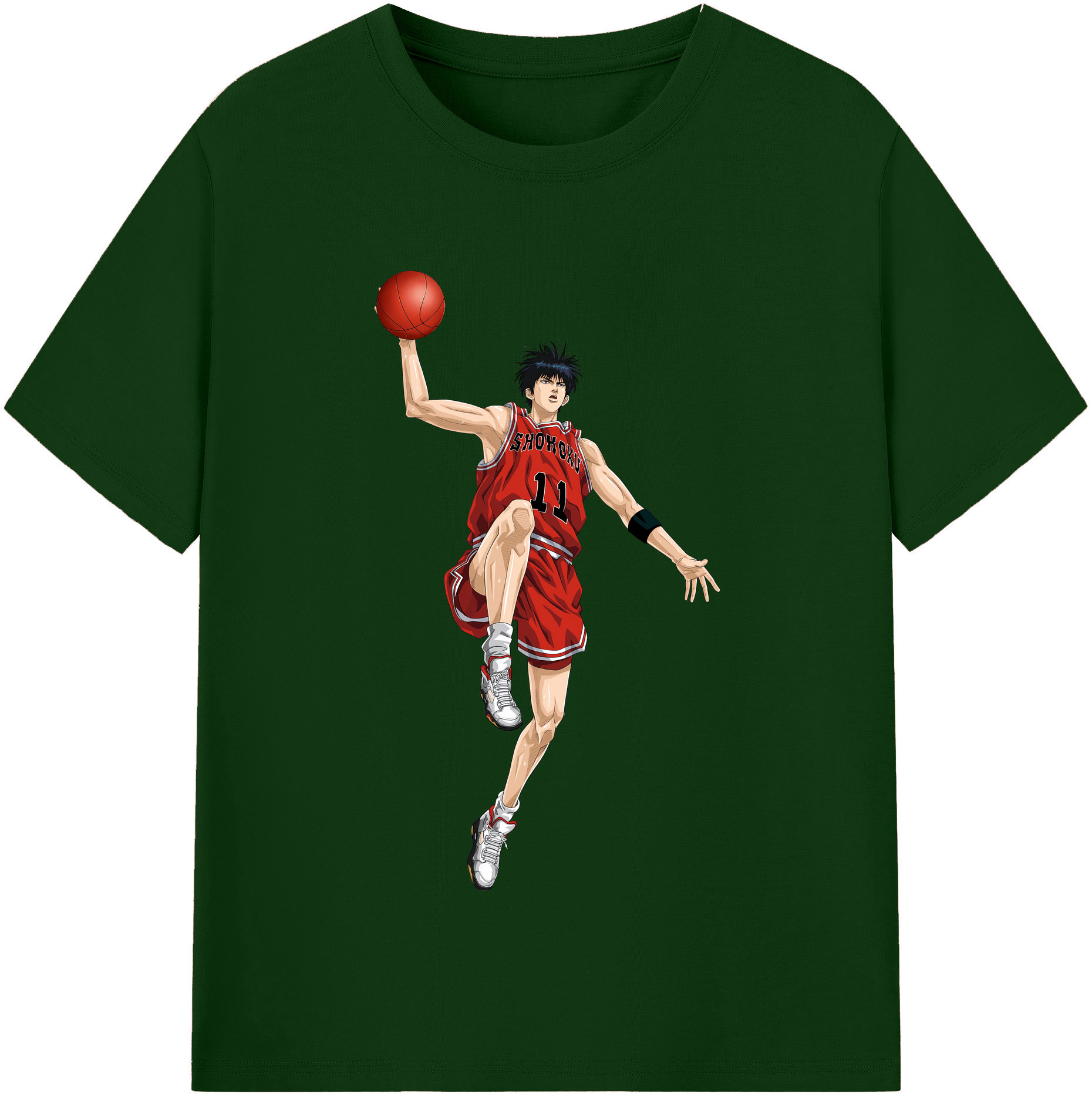 SLAM DUNK／スラムダンク 綿100％半袖Tシャツ（フロントプリント）